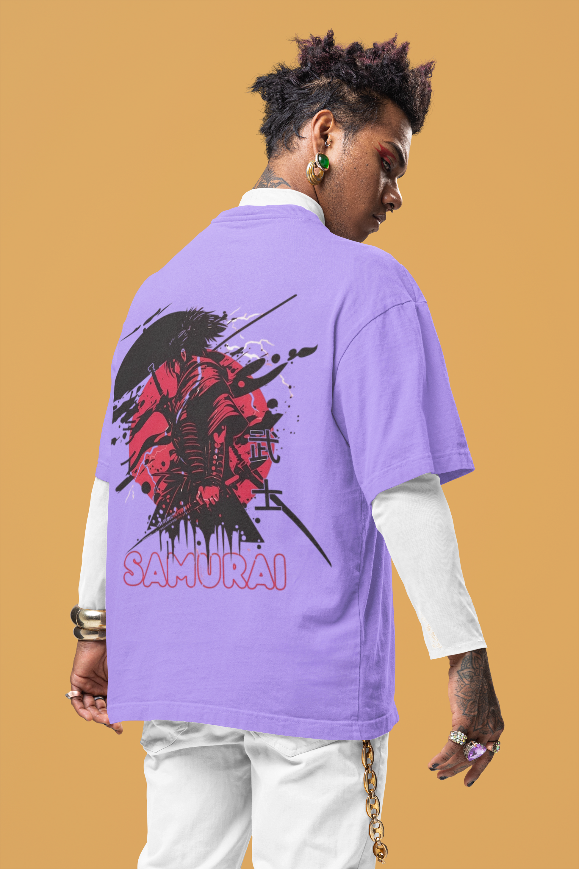 Samurai Unisex Terry Oversized Tee