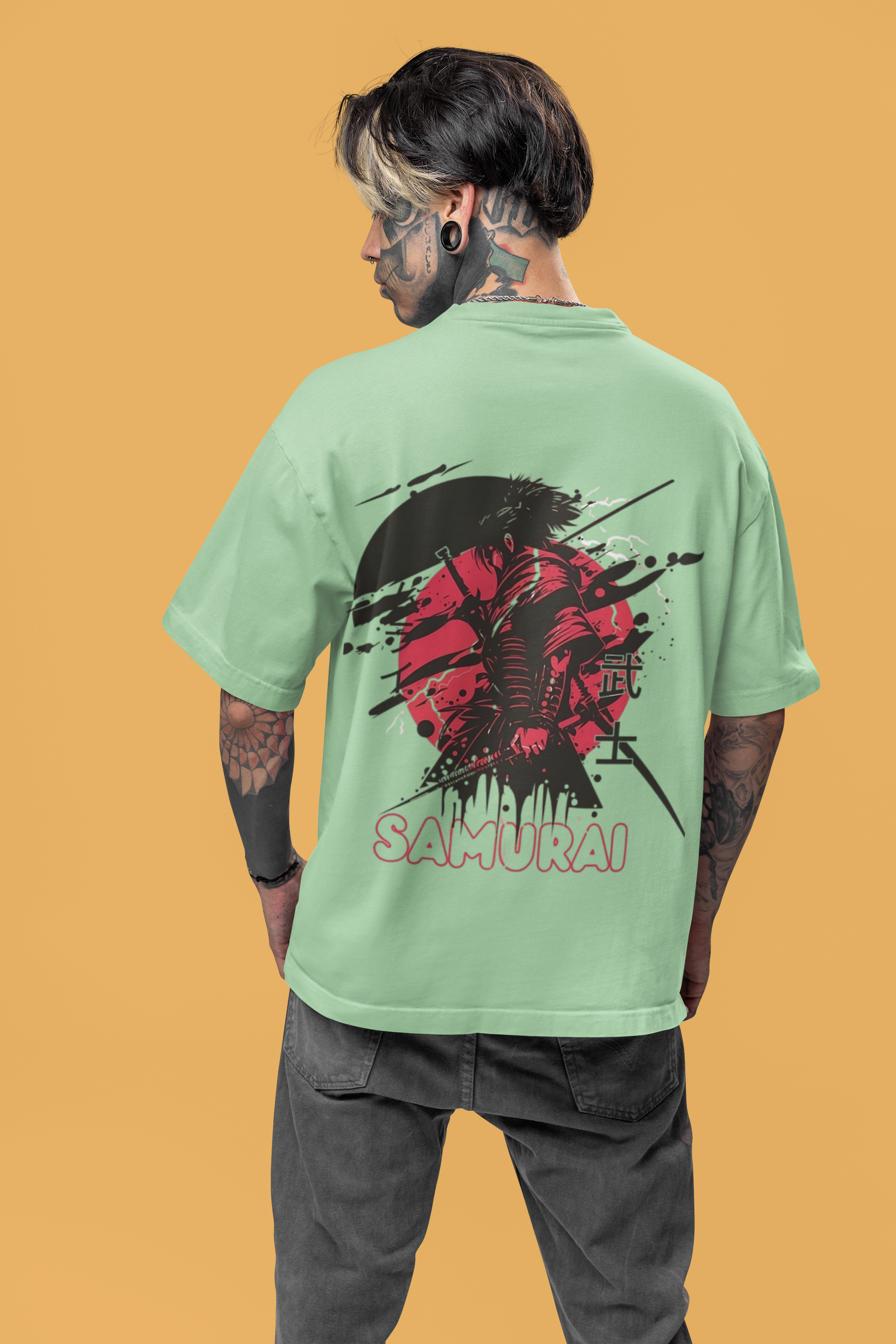Samurai Unisex Terry Oversized Tee