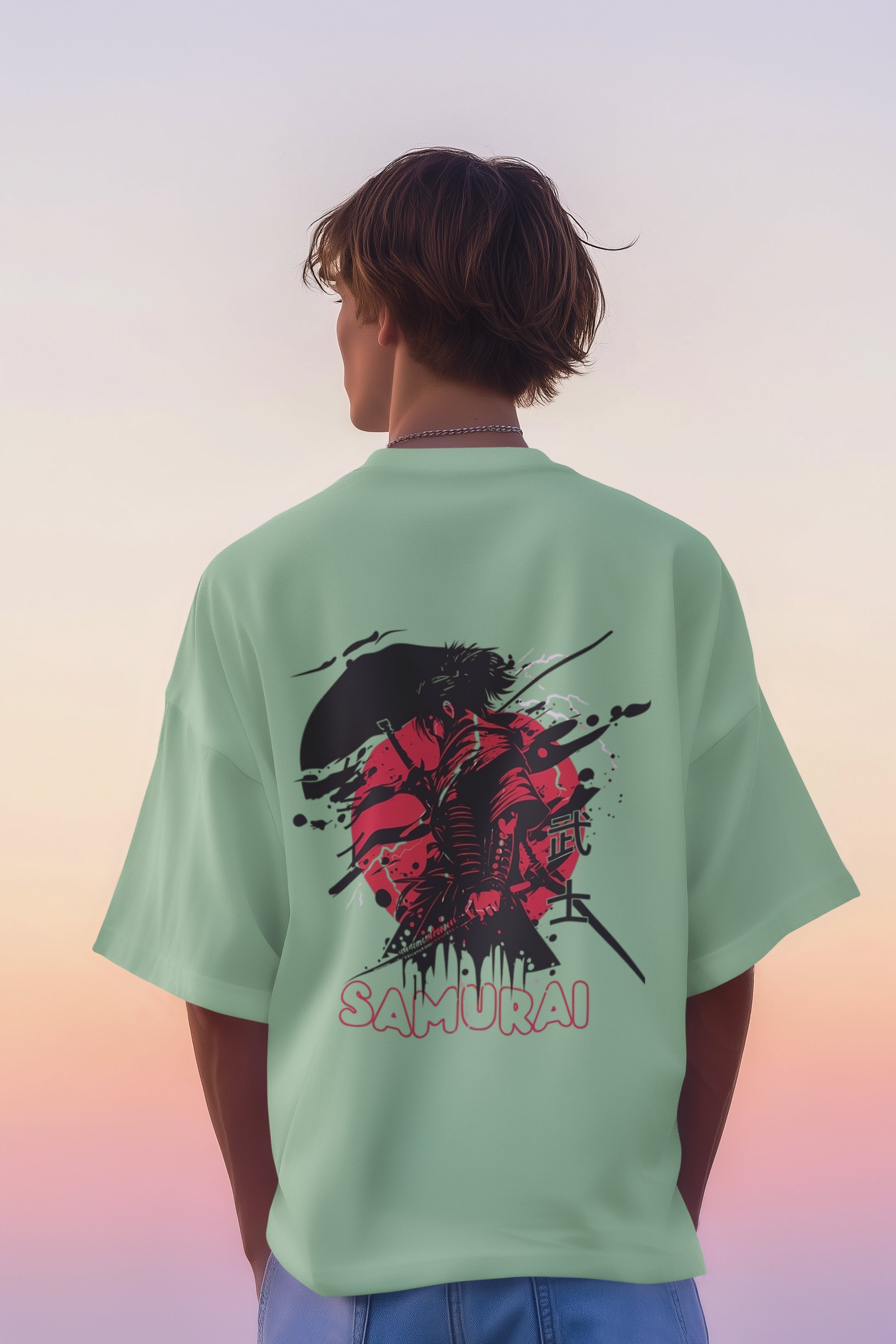 Samurai Unisex Terry Oversized Tee