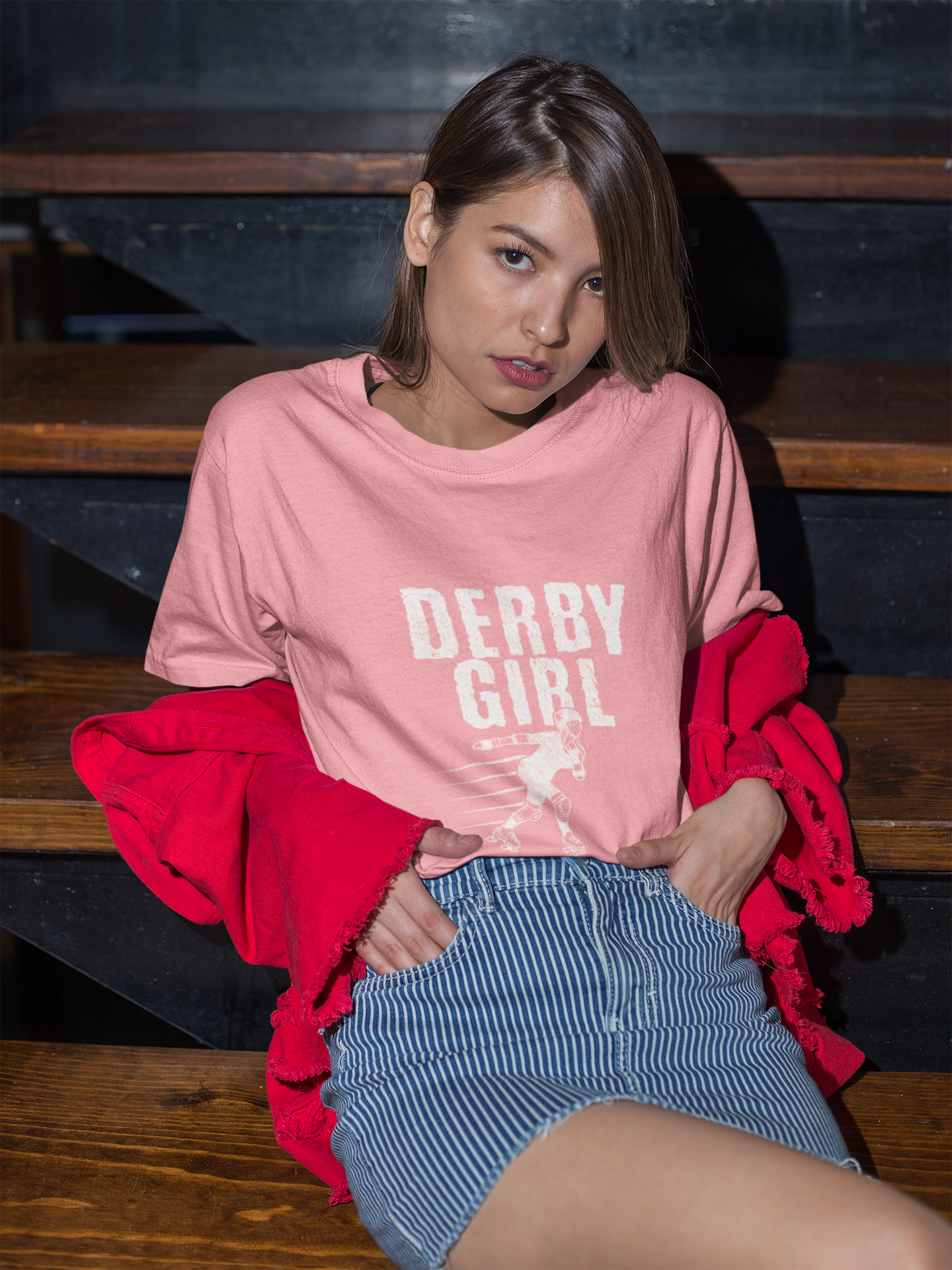 Derby Girl Unisex Terry Oversized Tee